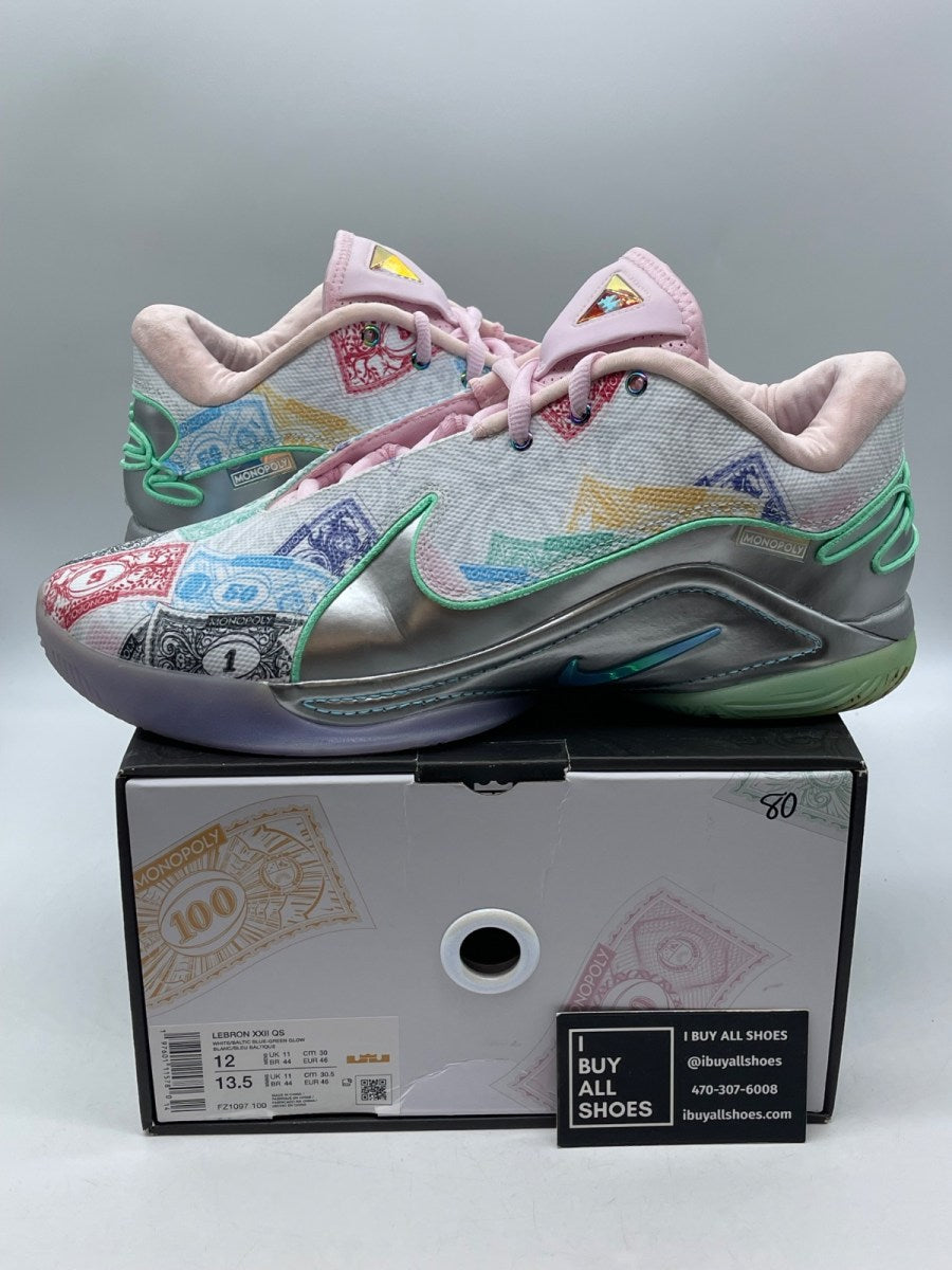 Monopoly x Nike LeBron 22 QS 'Currency' 12 (Moderately Worn Pre-Owned) - Image 1