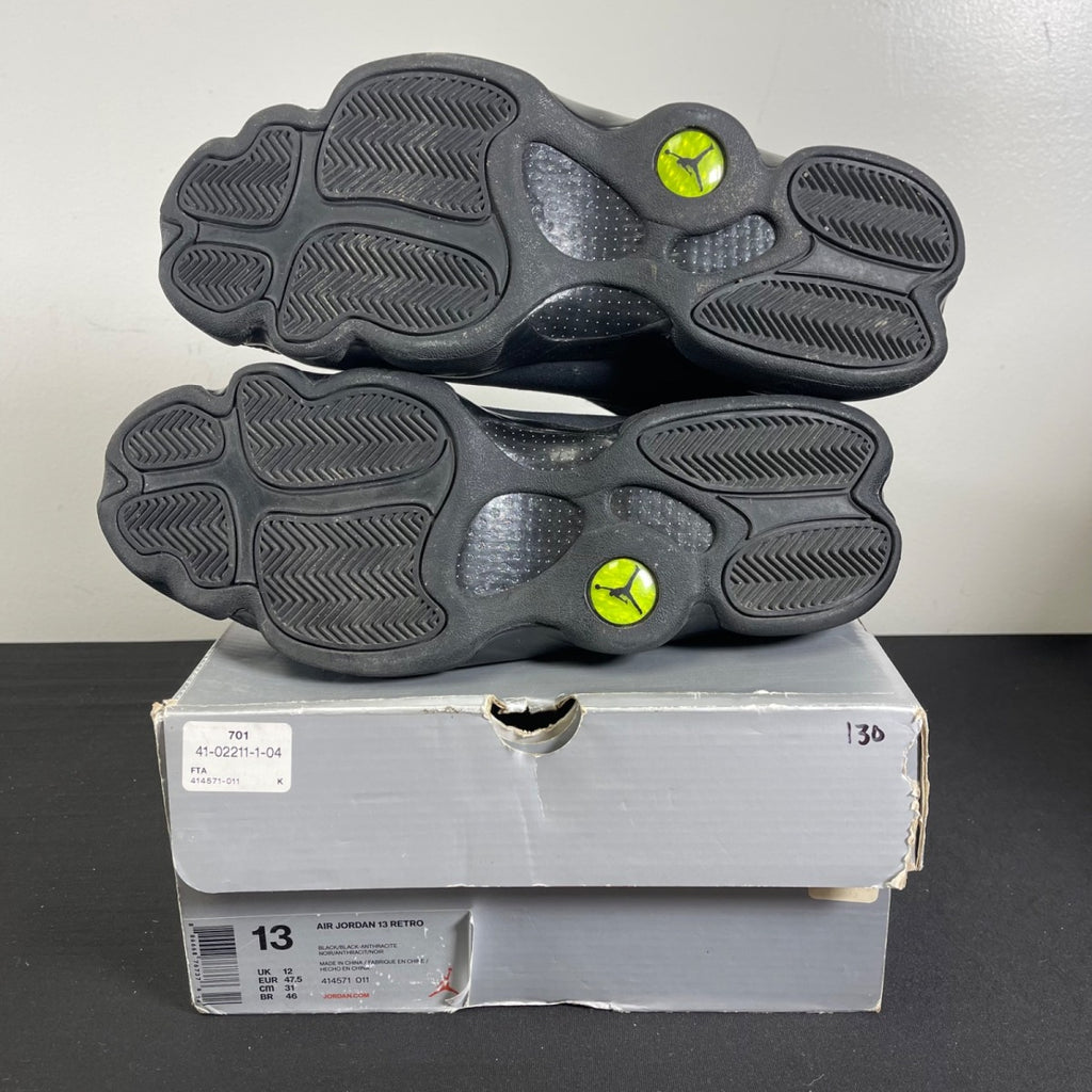 Jordan 13 Retro Black Cat 13 (Moderately Worn Pre-Owned)JordanBlack/Anthracite-Black - Image 5