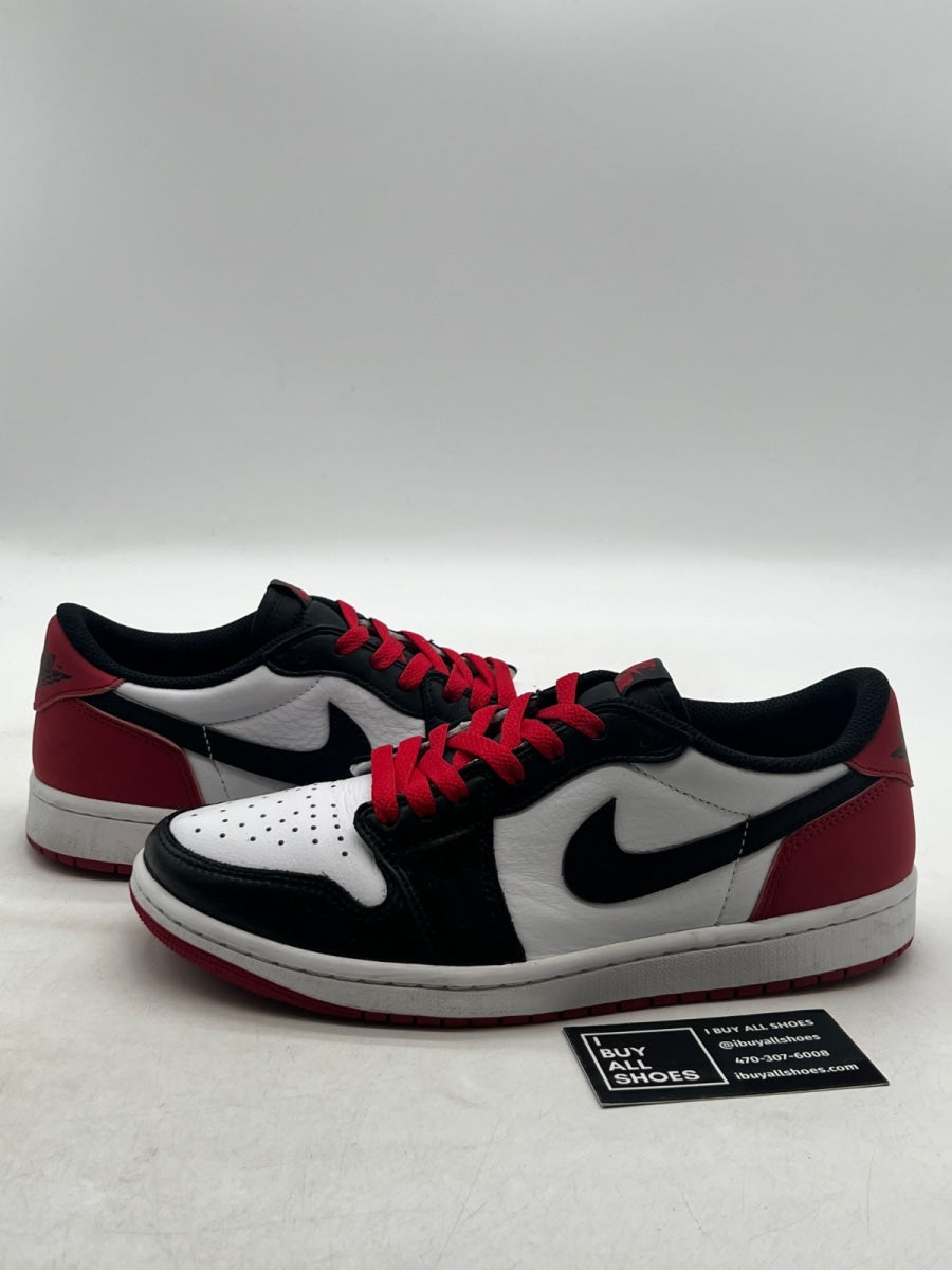 Jordan 1 Retro Low OG Black Toe (2023) 8 (Lightly Worn Pre-Owned) - Image 1