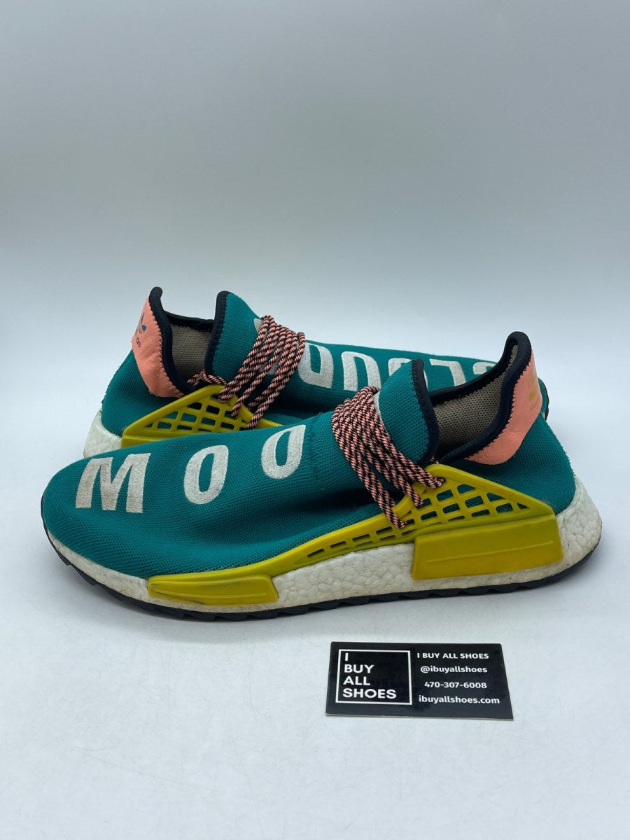 adidas Human Race NMD Pharrell Sun Glow 13 (Heavily Worn Pre-Owned) - Image 1
