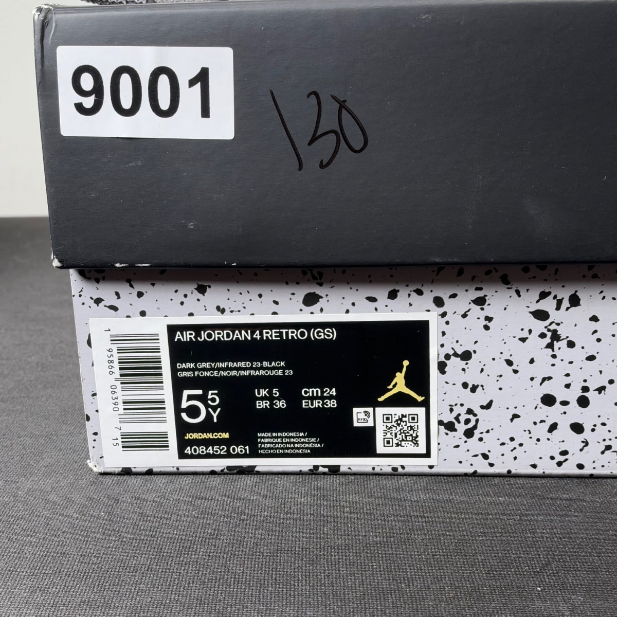 Jordan 4 Retro Infrared (GS) (Size 5.5Y) - Image 6