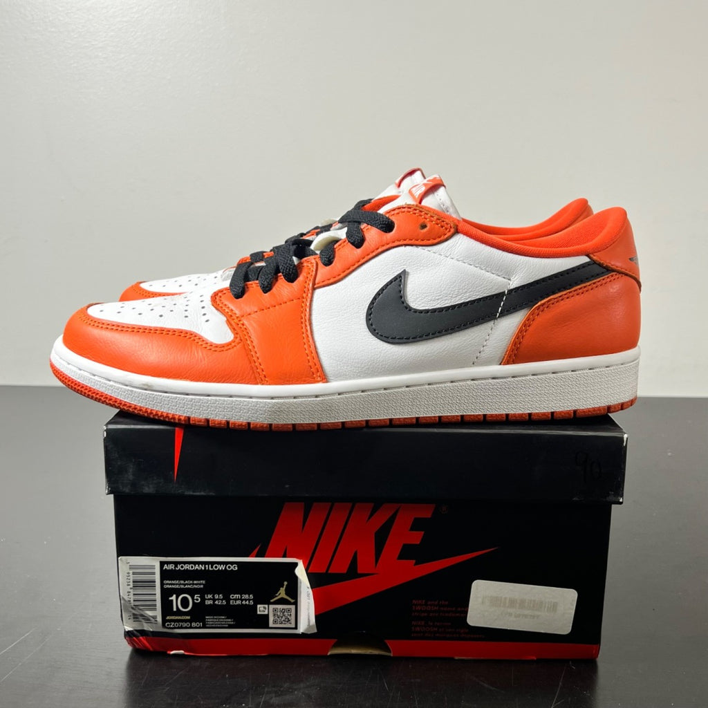 Jordan 1 Low Starfish 10.5 (Lightly Worn Pre-Owned)JordanStarfish/White-Black - Image 3
