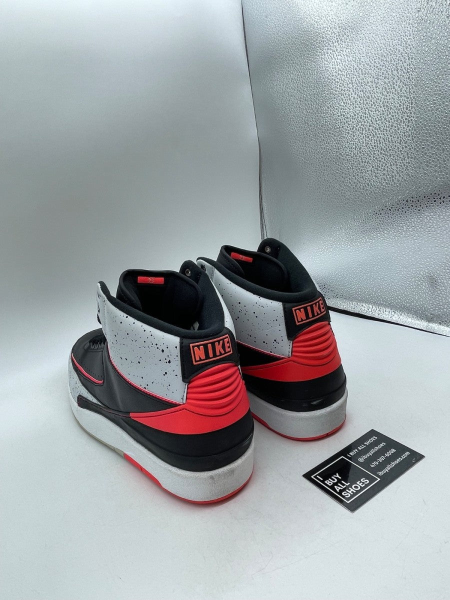 Jordan 2 Retro Infrared Cement 13 (Heavily Worn Pre-Owned) - Image 4