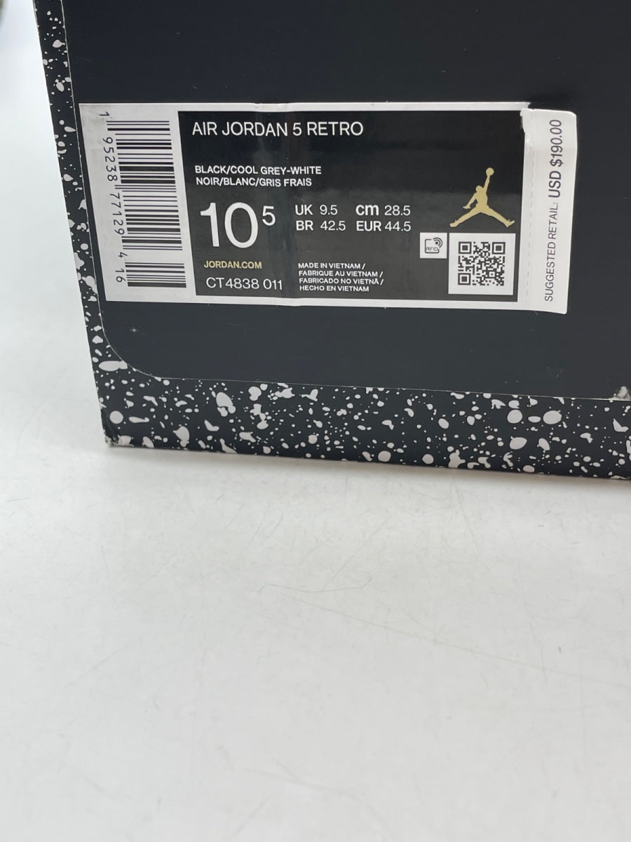 Jordan 5 Retro Moonlight (2021) 10.5 (Moderately Worn Pre-Owned)JordanBlack/Cool Grey-White - Image 9
