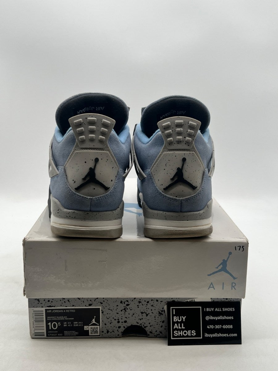 Jordan 4 Retro University Blue 10.5 (Heavily Worn Pre-Owned) - Image 3