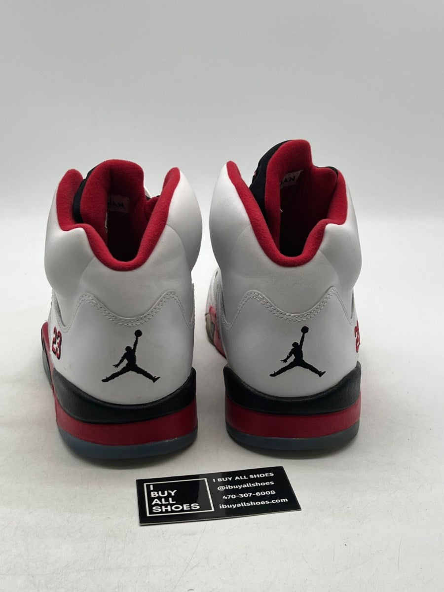 Jordan 5 Retro Fire Red Black Tongue (2013) 13 (Lightly Worn Pre-Owned) - Image 3