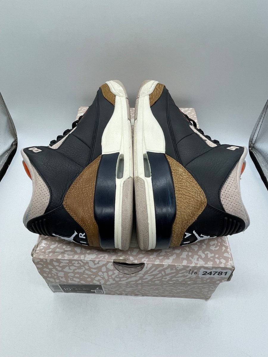 Jordan 3 Retro Desert Elephant 10.5 (Moderately Worn Pre-Owned)JordanBlack/Rush Orange/Fossil Stone/Sail - Image 6