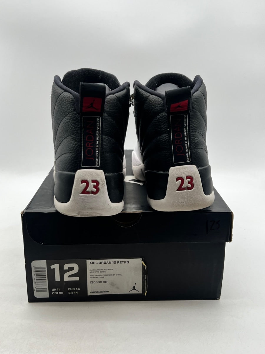 Jordan 12 Retro Playoffs (2012) 12 (Lightly Worn Pre-Owned)JordanBlack/White-True Red - Image 3