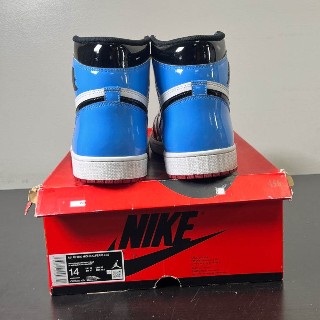 Jordan 1 Retro High Fearless UNC Chicago (Size 14) Moderately Worn - Image 4