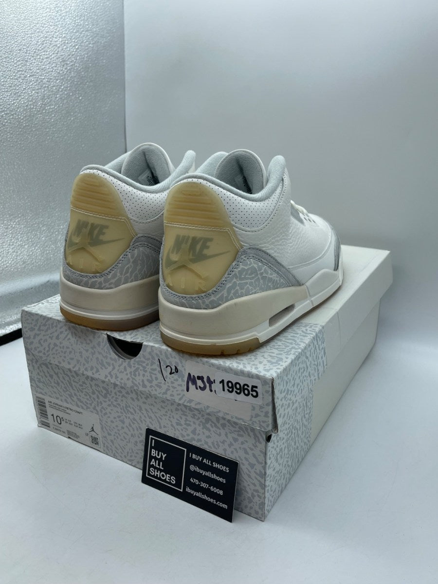 Jordan 3 Retro Craft Ivory 10.5 (Moderately Worn Pre-Owned) - Image 5