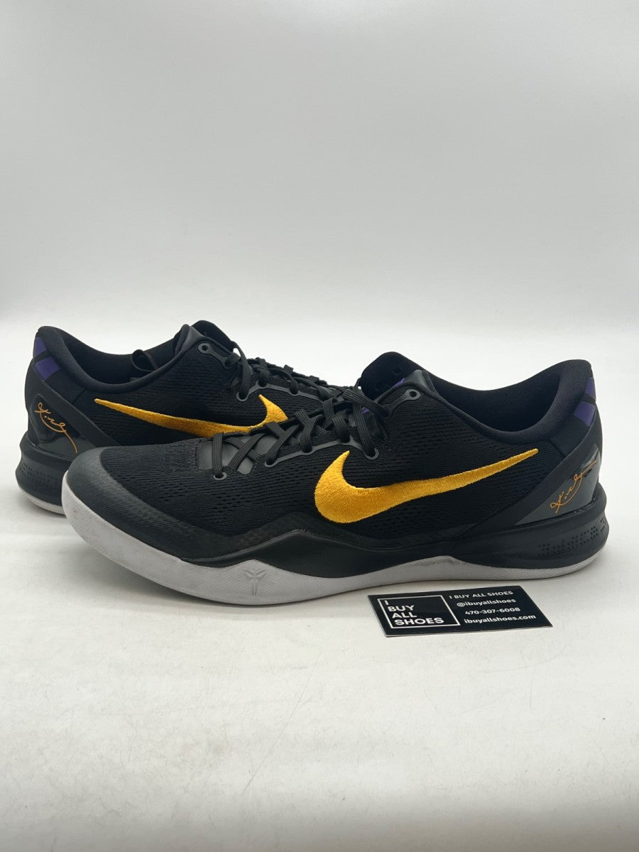 Nike Kobe 8 Protro Lakers Away 14 (Lightly Worn Pre-Owned) - Image 1