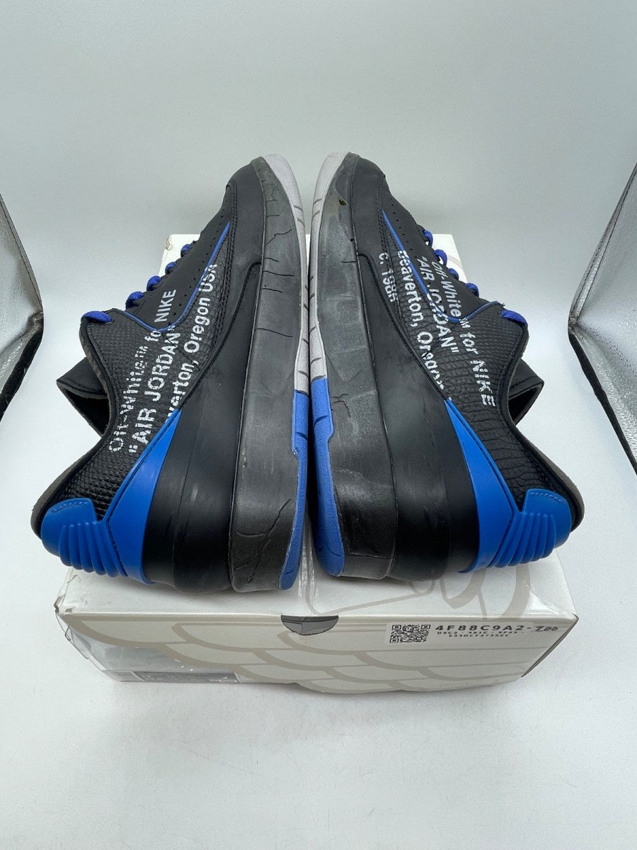 Jordan 2 Retro Low SP Off-White Black Blue 12 (Moderately Worn Pre-Owned)JordanBlack/Blue-Grey - Image 6