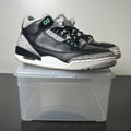 Jordan 3 Retro Green Glow 10 (Heavily Worn Pre-Owned)JordanBlack/Green Glow/Wolf Grey/White - Image 1