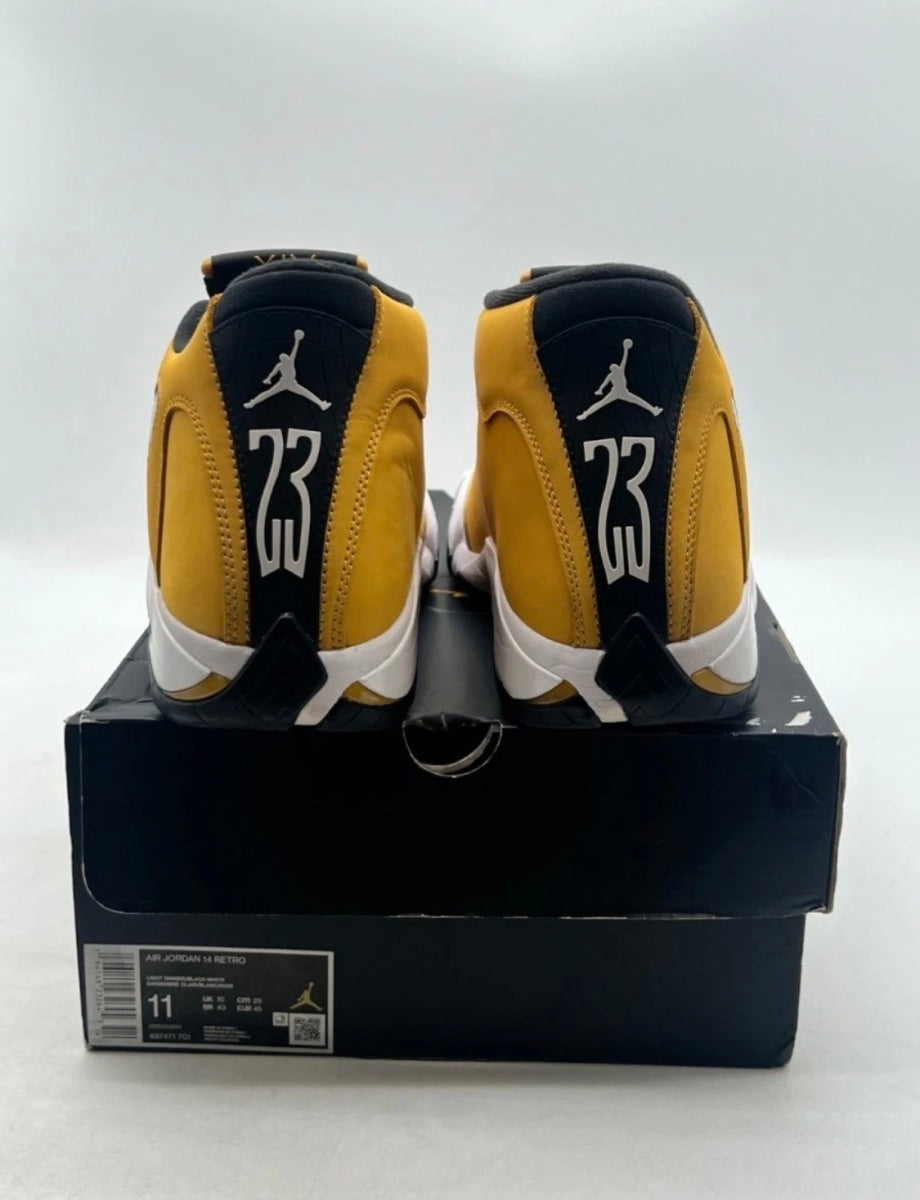 Jordan 14 Retro Light Ginger (2022) 11 (Lightly Worn Pre-Owned)JordanLight Ginger/Black/White - Image 3