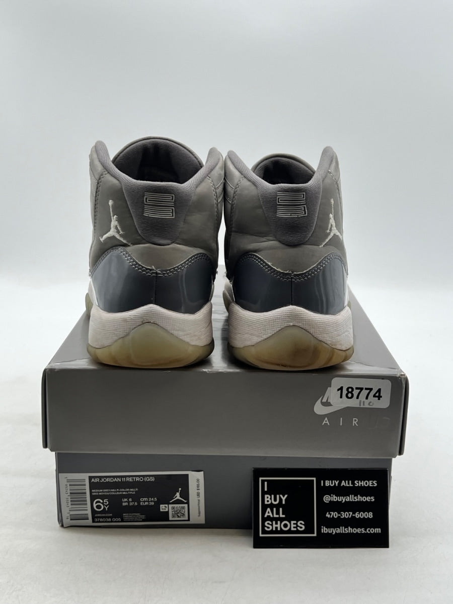 Jordan 11 Retro Cool Grey (2021) (GS) 6.5Y (Heavily Worn Pre-Owned) - Image 3