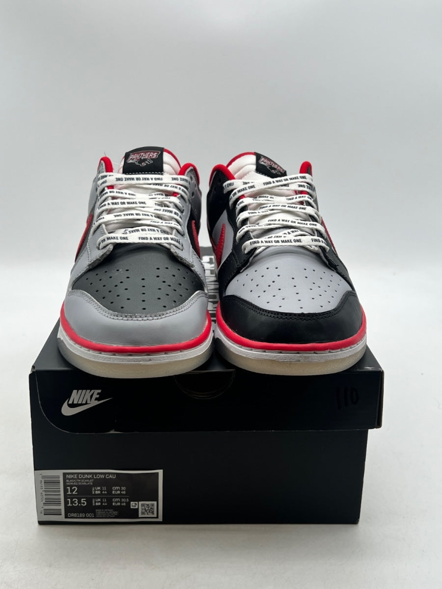 Nike Dunk Low Clark Atlanta University 12 (Lightly Worn Pre-Owned)NikeBlack/Classic Charcoal/White-Team Scarlet - Image 2