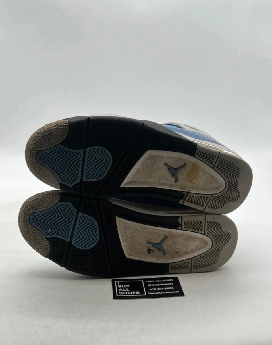 Jordan 4 Retro University Blue 10 (Heavily Worn Pre-Owned)JordanUniversity Blue/Tech Grey-White-Black - Image 7
