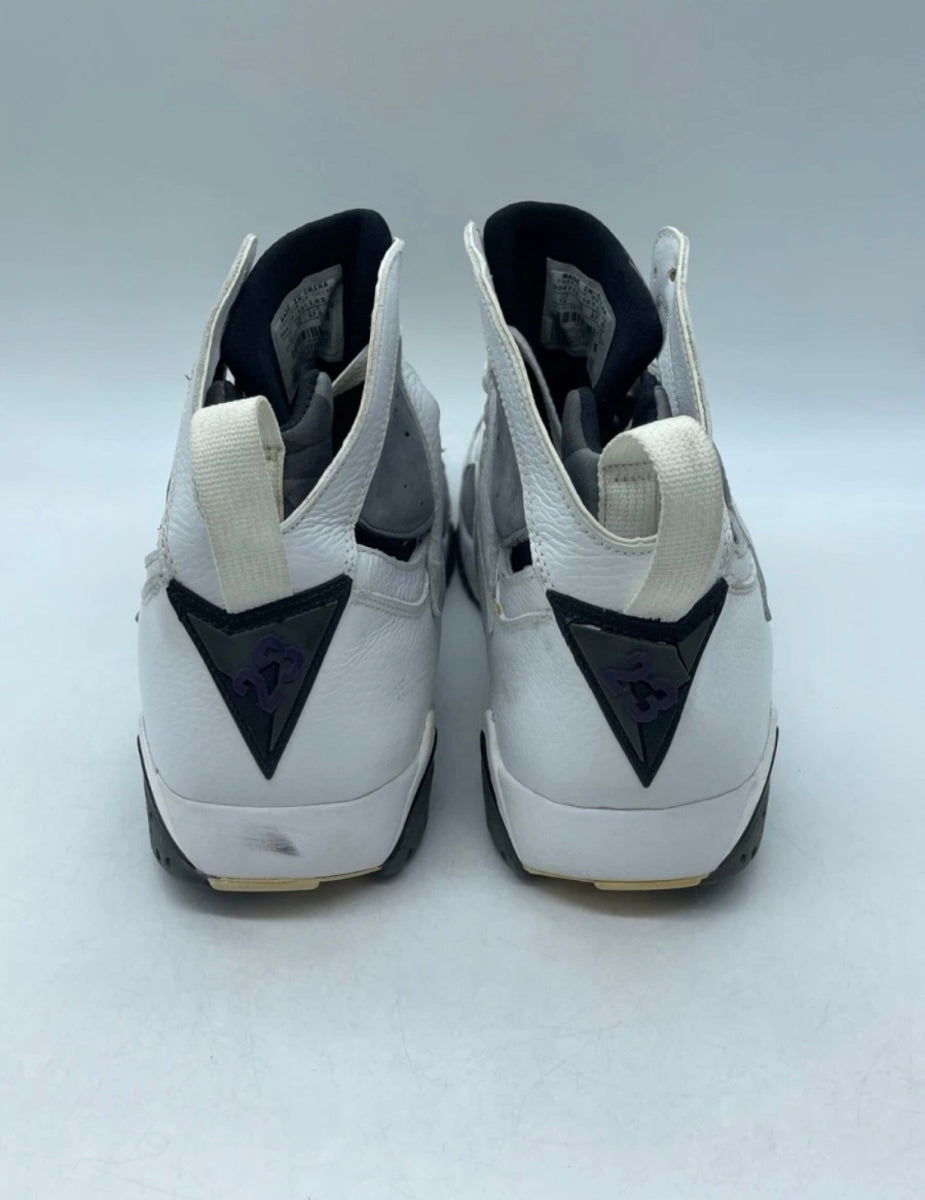 Jordan 7 Retro Flint 13 (Heavily Worn Pre-Owned)JordanWhite/Varsity Purple-Flint Grey - Image 3
