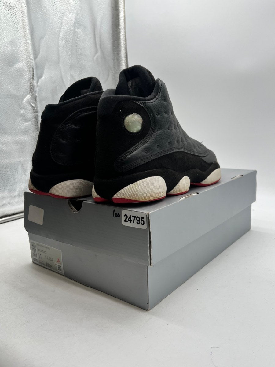 Jordan 13 Retro Playoffs (2023) 11 (Heavily Worn Pre-Owned)JordanBlack/Varsity Red-White-Vibrant Yellow - Image 3