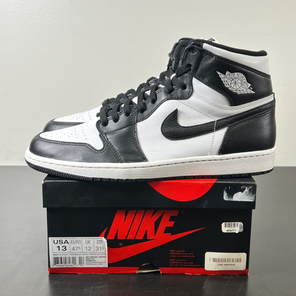 Jordan 1 Retro Black White (2014) 13 (Lightly Worn Pre-Owned)JordanBlack/White-Black - Image 3