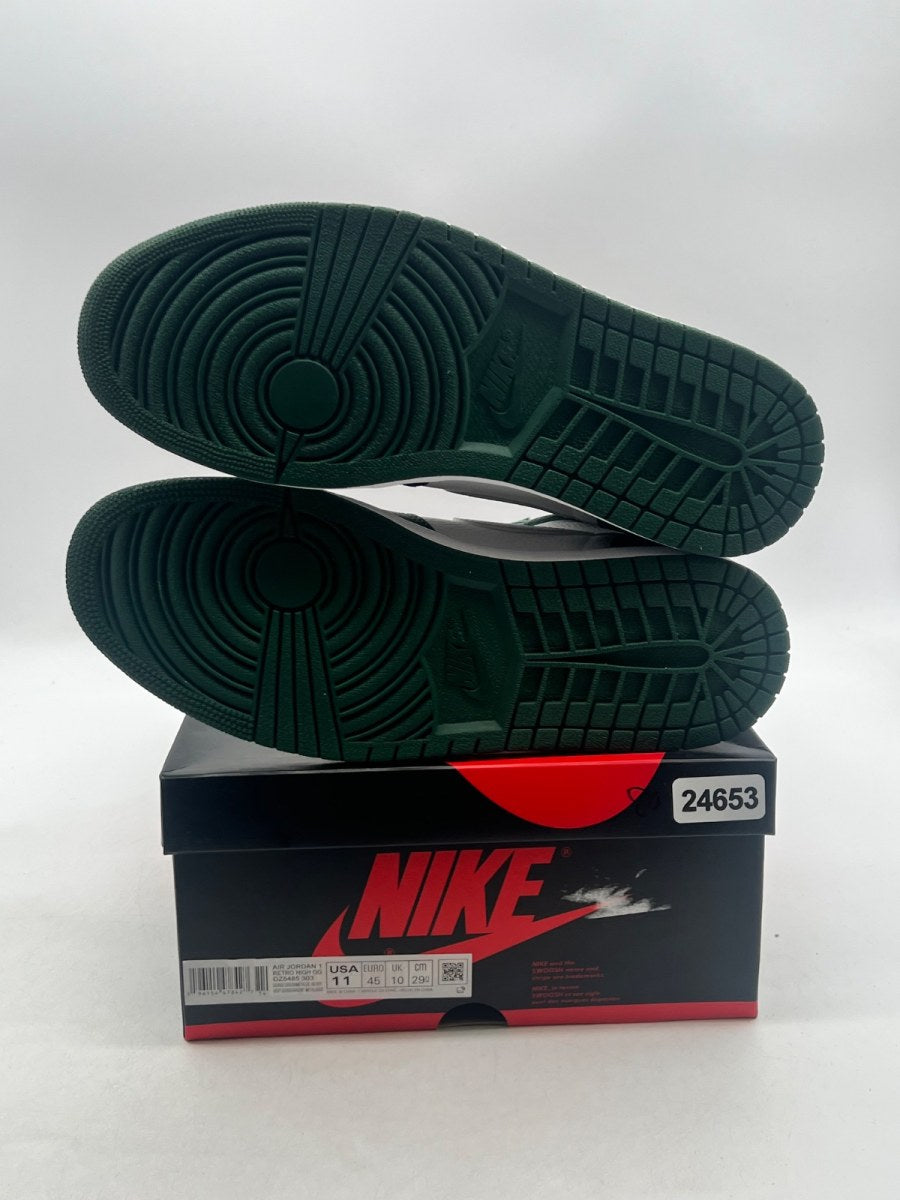 Jordan 1 Retro High OG Gorge Green 11 (Lightly Worn Pre-Owned)JordanGorge Green/Metallic Silver/White - Image 8