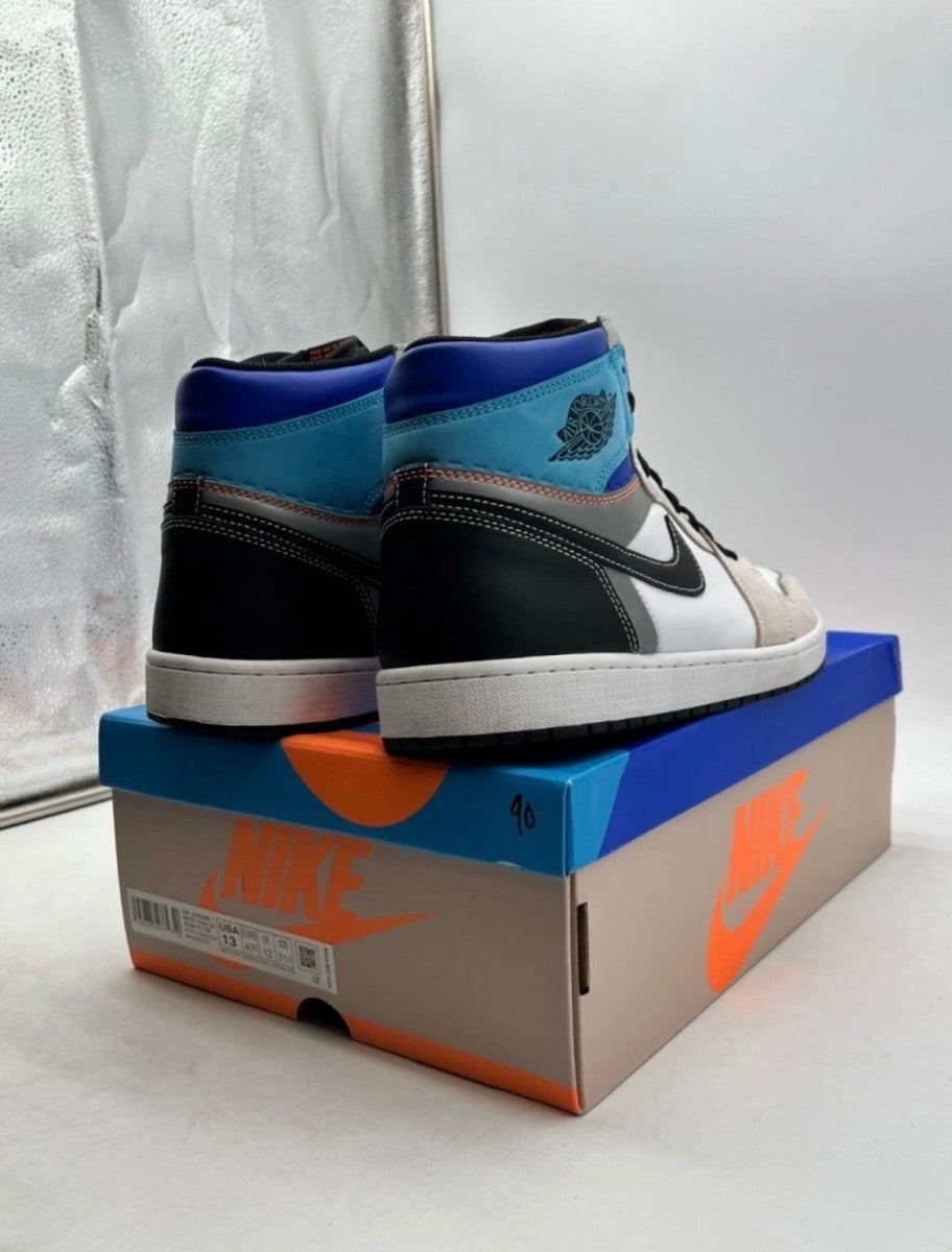 Jordan 1 Retro High OG Prototype 13 (Lightly Worn Pre-Owned)JordanWhite/Multi-Color-Total Orange - Image 5