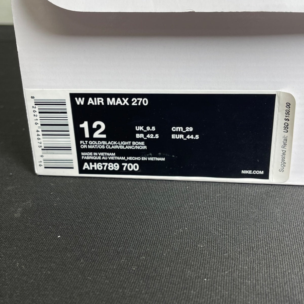 Nike Air Max 270 Flat Gold (Women's) (Size 12W) - Image 7