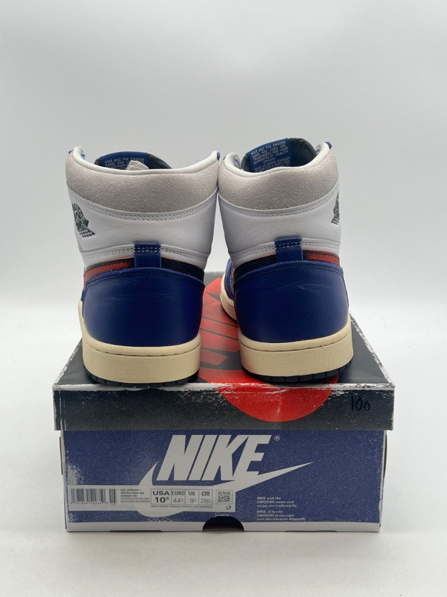 Jordan 1 Retro High OG Rare Air 10.5 (Lightly Worn Pre-Owned)JordanWhite/Black-Neutral Grey-Deep Royal Blue-Muslin - Image 3