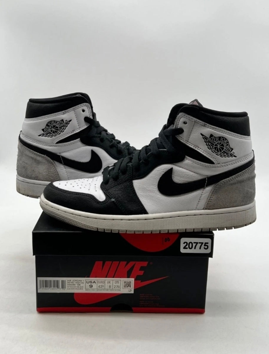 Jordan 1 Retro High OG Bleached Coral 9 (Moderately Worn Pre-Owned)JordanWhite/Black/Grey Fog/Bleached Coral - Image 1