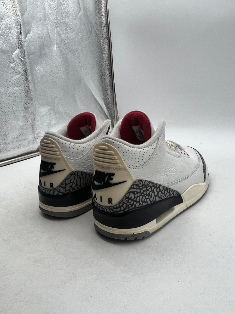 Jordan 3 Retro White Cement Reimagined 10.5 (Moderately Worn Pre-Owned)JordanSummit White/Fire Red/Black/Cement Grey - Image 5