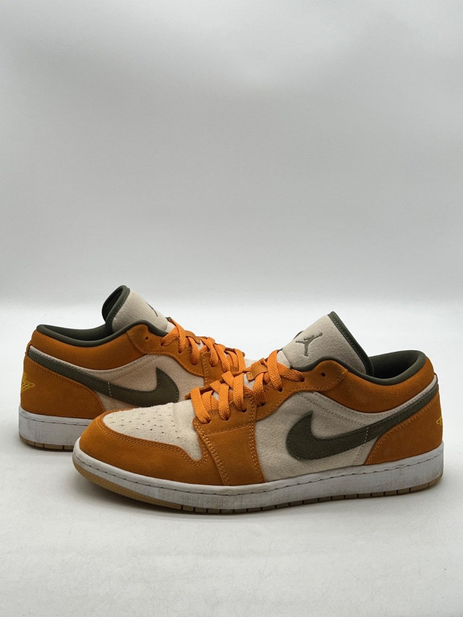 Jordan 1 Low SE Light Curry 12 (Lightly Worn Pre-Owned)JordanOrange/Olive-Sail - Image 1