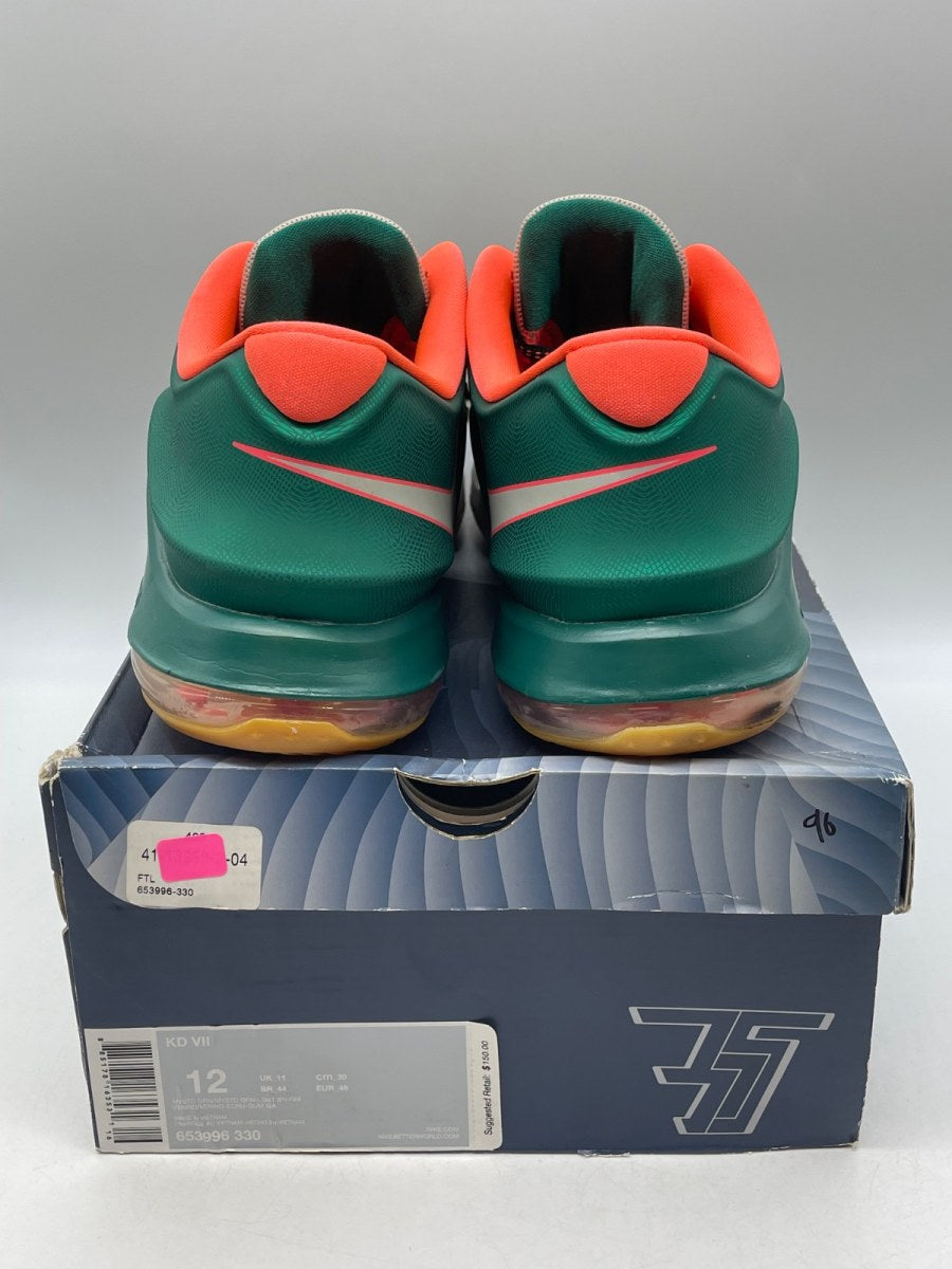 Nike KD 7 Easy Money 12 (Moderately Worn Pre-Owned)NikeMystic Green/Light Brown - Image 3