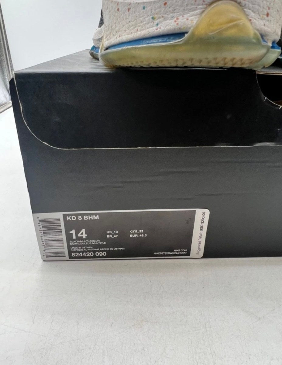 Nike KD 8 BHM (2016) 14 (Moderately Worn Pre-Owned)NikeBlack/Multi-Color - Image 6