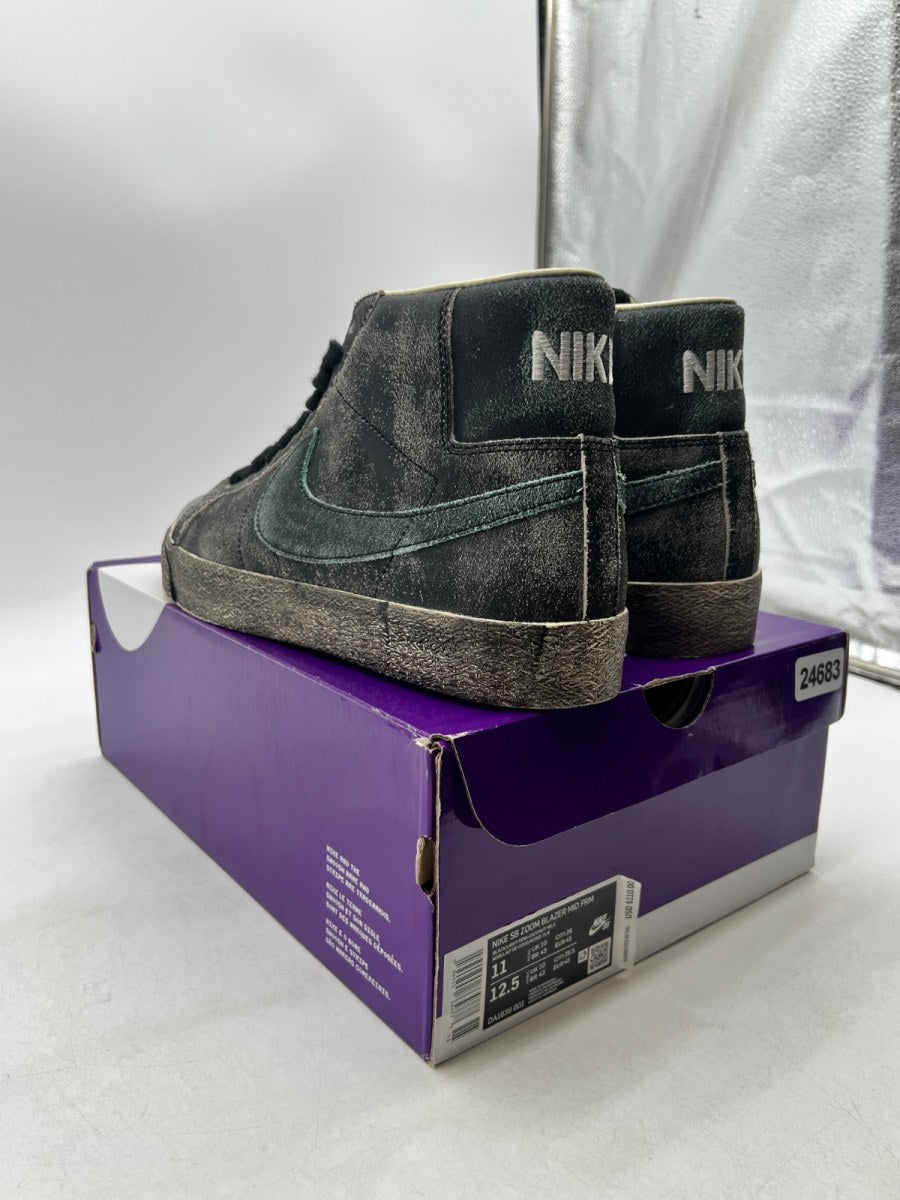 Nike Blazer Mid Faded Black 11 (Lightly Worn Pre-Owned)NikeBlack/Light Dew-Coconut Milk - Image 6