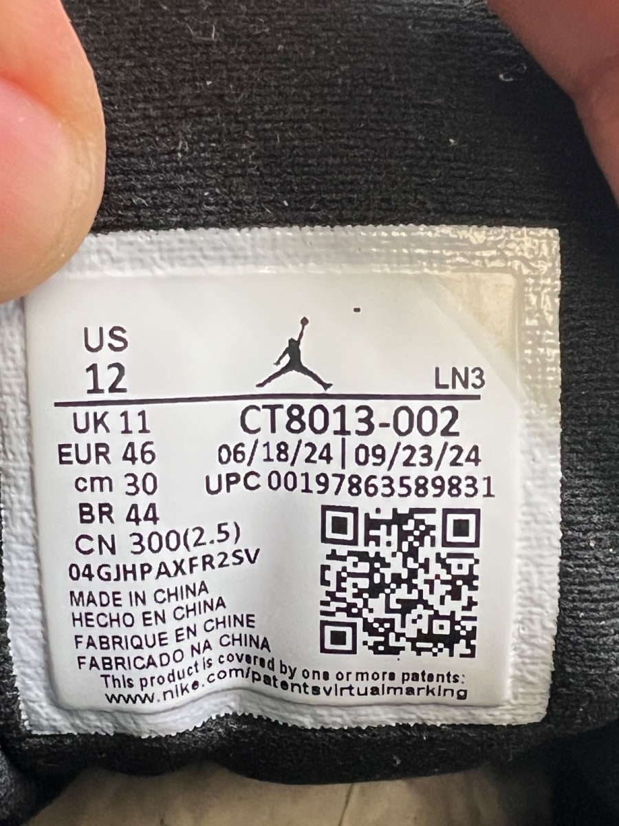 Jordan 12 Retro Flu Game (2025) 12 (Moderately Worn Pre-Owned)JordanBlack/Varsity Red - Image 8