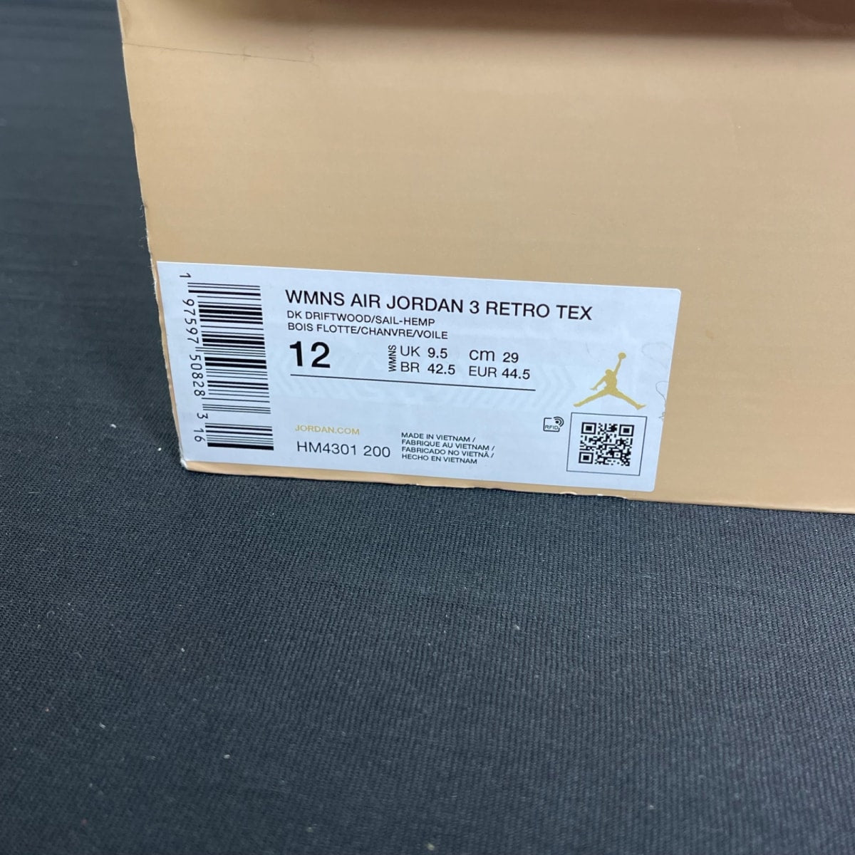 Jordan 3 Retro WNBA Desert Camo (Women's) 12W (Moderately Worn Pre-Owned)JordanDark Driftwood/Sail/Hemp/Velvet Brown/Brilliant Orange/White - Image 7