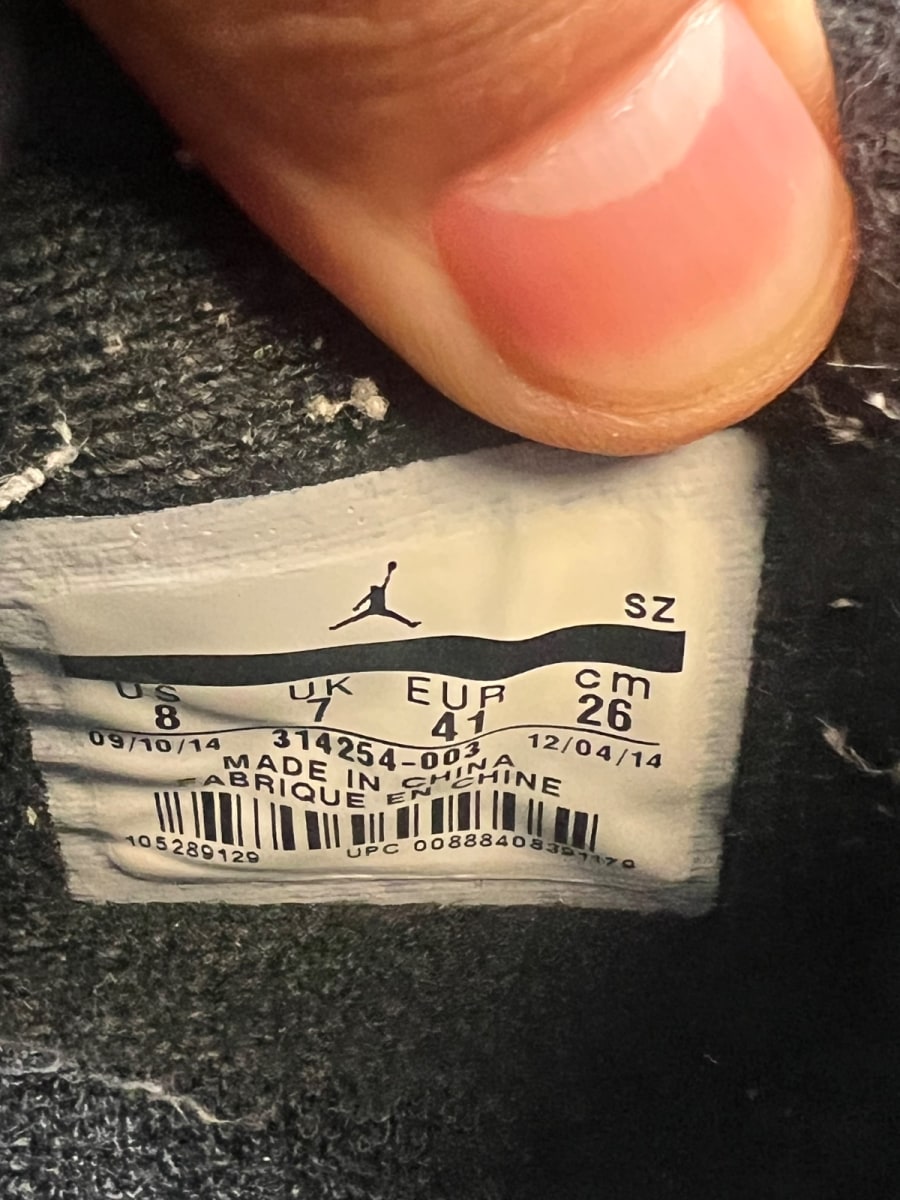 Jordan 4 Retro Oreo (2015) 8 (Lightly Worn Pre-Owned)JordanBlack/Tech Grey-White - Image 7