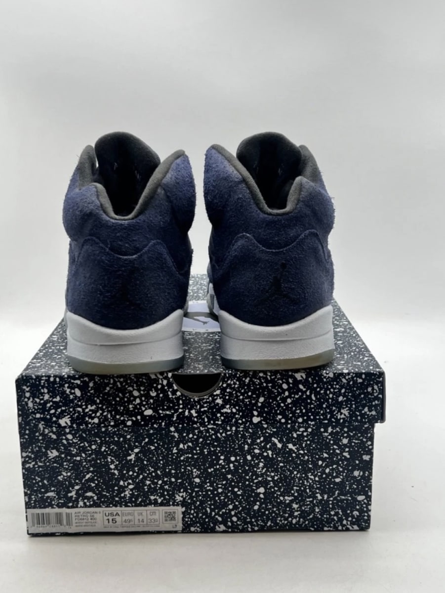 Jordan 5 Retro Midnight Navy 15 (Moderately Worn Pre-Owned)JordanMidnight Navy/Black/Football Grey - Image 5