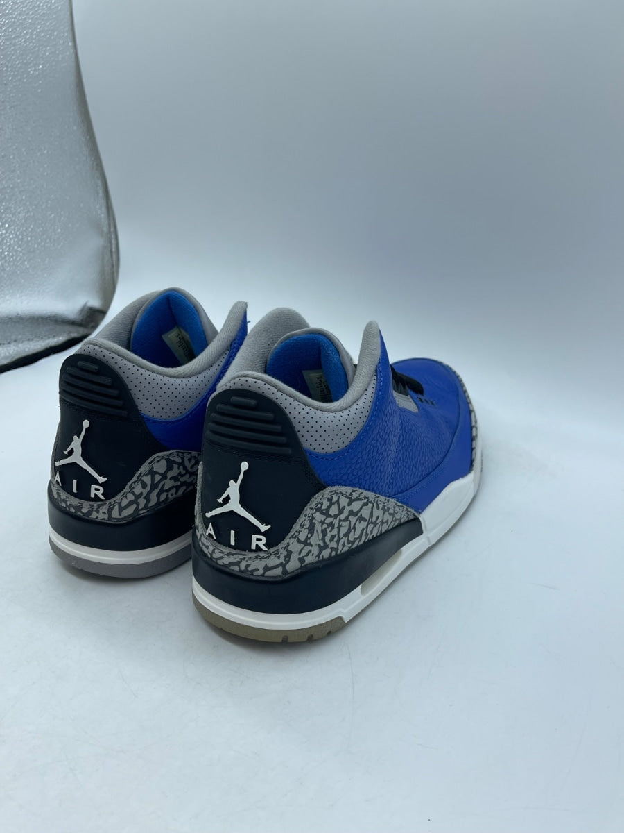 Jordan 3 Retro Varsity Royal Cement 8 (Moderately Worn Pre-Owned) - Image 5