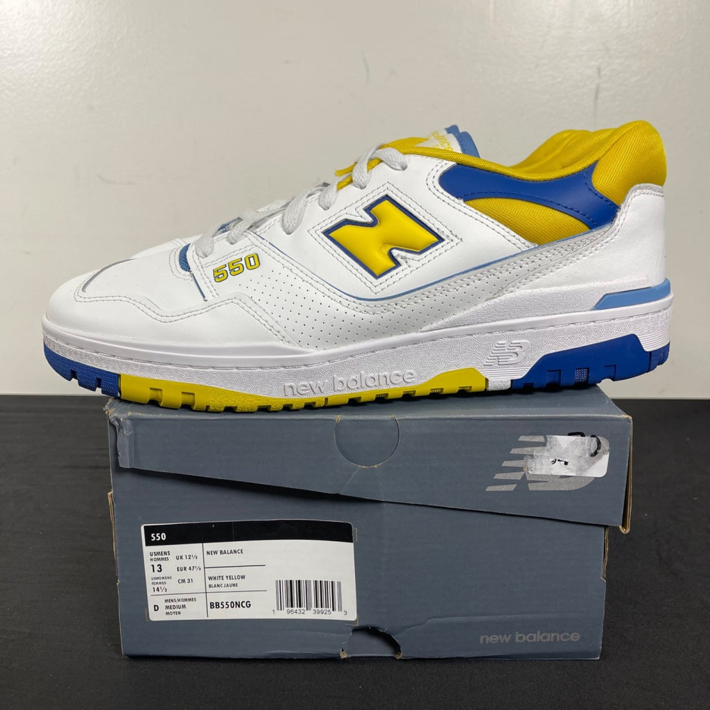 New Balance 550 LA Rams 13 (Moderately Worn Pre-Owned)New BalanceWhite/Honeycomb/Heritage Blue - Image 3