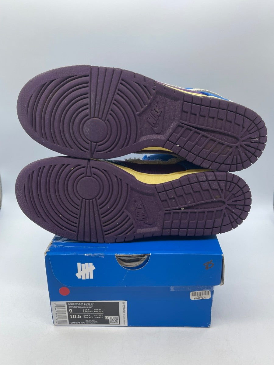 Nike Dunk Low Undefeated 5 On It Dunk vs. AF1 9 (Moderately Worn Pre-Owned)NikeSignal Blue/White-Night Purple - Image 7