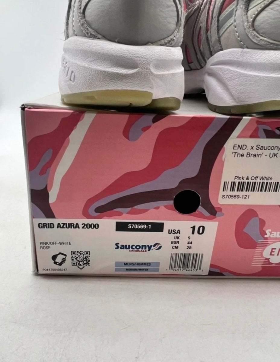Saucony Azura 2000 END. The Brain 10 (Lightly Worn Pre-Owned)SauconyPink/Off-White - Image 6