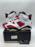 Jordan 6 Retro Carmine (2021) 10 (Moderately Worn Pre-Owned) - Image 1
