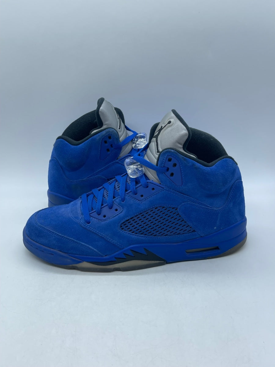 Jordan 5 Retro Blue Suede (Size 13) Moderately Worn - Image 1