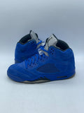 Jordan 5 Retro Blue Suede (Size 13) Moderately Worn - Image 1