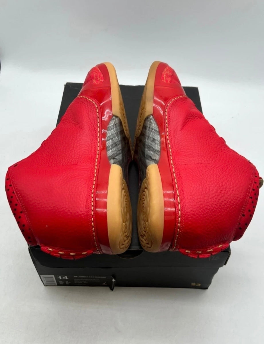 Jordan 23 Chicago 14 (Lightly Worn Pre-Owned)JordanUniversity Red/University Red-Gum Yellow - Image 9