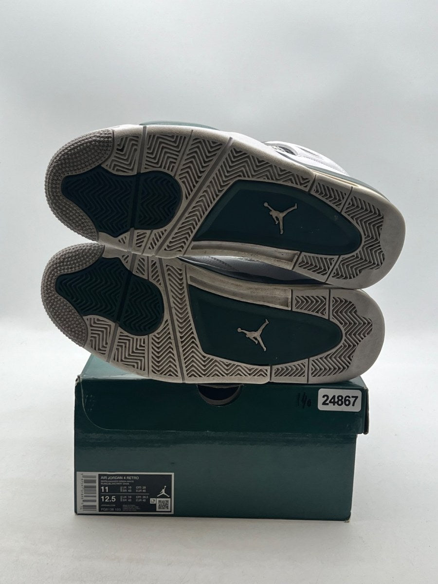 Jordan 4 Retro Oxidized Green 11 (Moderately Worn Pre-Owned)JordanWhite/Oxidized Green/White/Neutral Grey - Image 8