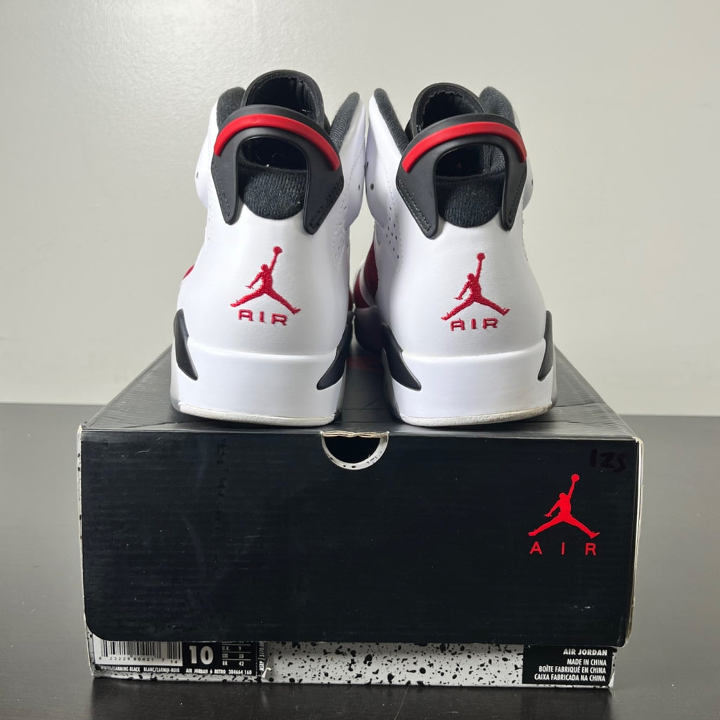 Jordan 6 Retro Carmine (2014) 10 (Lightly Worn Pre-Owned)JordanWhite/Carmine-Black - Image 4