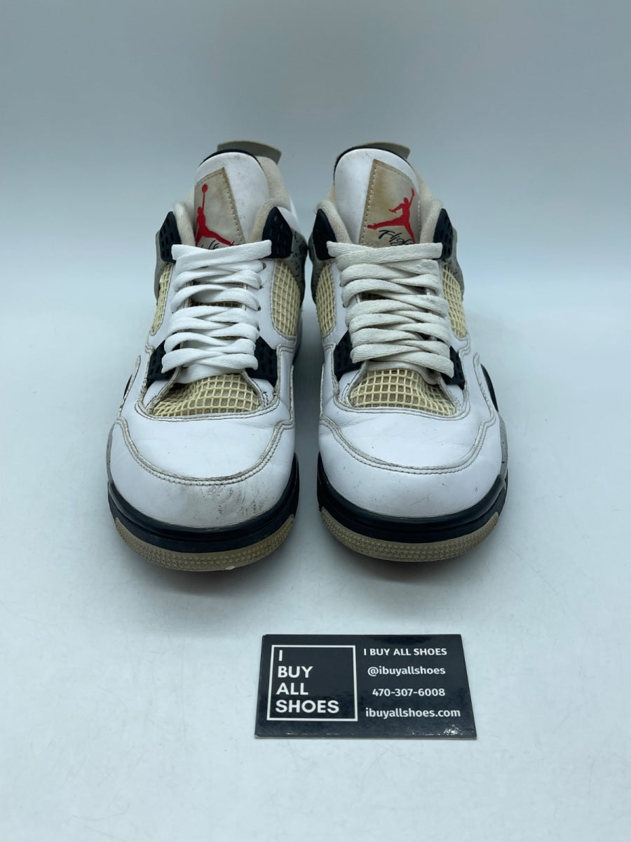 Jordan 4 Retro White Cement (2016) 8.5 (Moderately Worn Pre-Owned) - Image 2