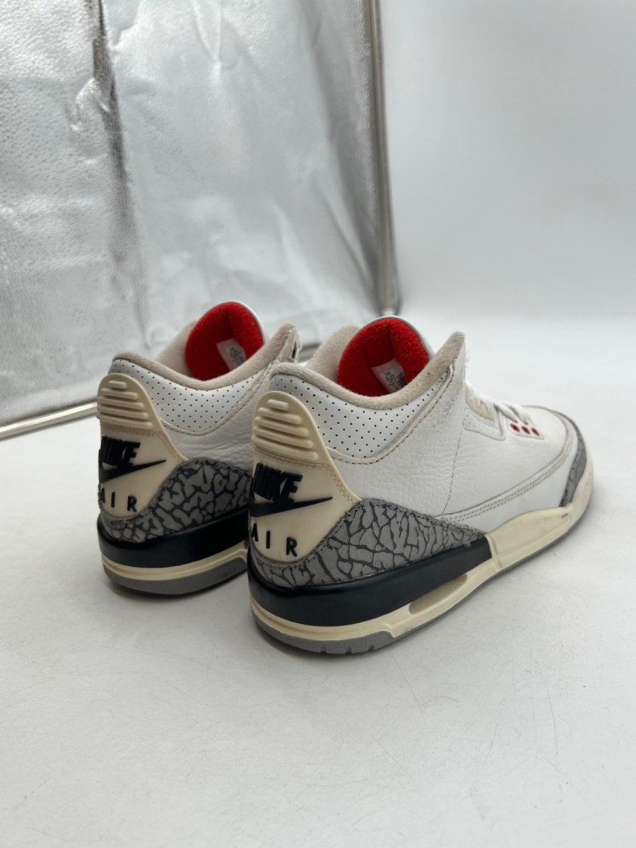 Jordan 3 Retro White Cement Reimagined (GS) 3.5Y (Moderately Worn Pre-Owned) - Image 3